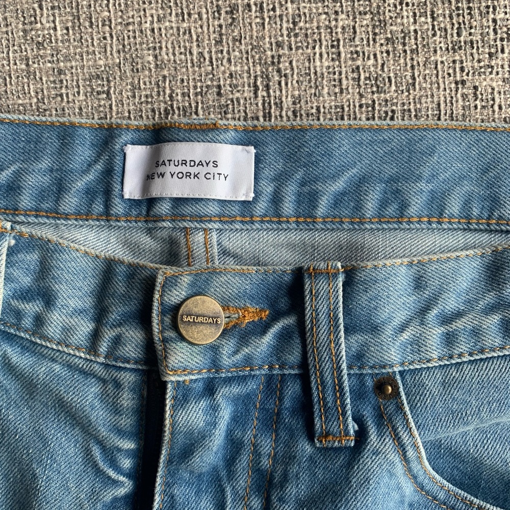 SATURDAYS NYC | Light washed, relaxed fit denim